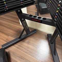 パワーブロックPROEXPウレタンコート（片側41Kg）、専用スタンド、ダンベルミット×2の画像