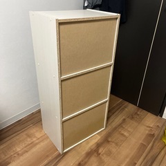 【お話中】白色カラーボックス　3段の画像