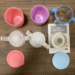 マンチキン　ミラクルカップ+西松屋のマグ　3店セットの画像
