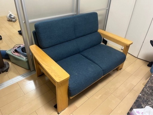 コンセント付きアームレスソファー ニトリ ヨゴレ有り 合皮 程度B 