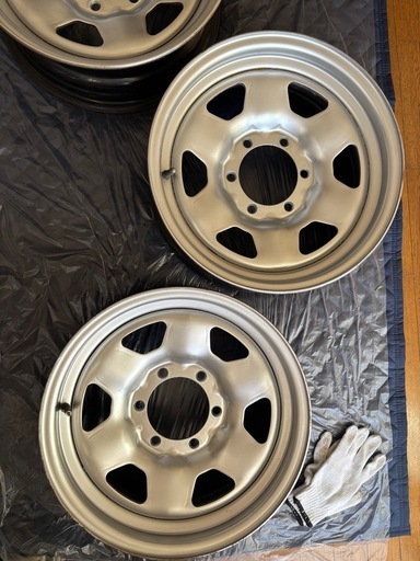 ランクル70トヨタ純正スチールホイール 