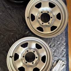 ランクル70トヨタ純正スチールホイール の画像