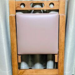 問題なく使える折りたたみイス　0円　差し上げます！　天然木　折り畳みいす　椅子　その2の画像