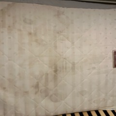 ダブルベットフレーム、マットレスせっとセットの画像