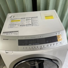 ✨大容量✨ SHARP シャープ ドラム式洗濯乾燥機 洗濯10kg / 乾燥6kgの画像