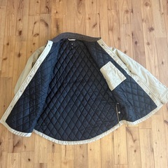 【超美品】H&M エイチアンドエム S ジャケット パデッド ライトベージュの画像