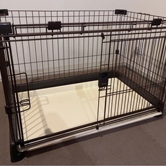 美品！ペットサークル ケージ リッチェル もっとお掃除簡単ペットサークル 90-60 ダークブラウンの画像