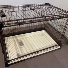 美品！ペットサークル ケージ リッチェル もっとお掃除簡単ペットサークル 90-60 ダークブラウンの画像