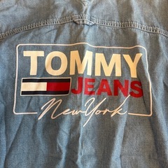【美品】Tommy Jeans デニム ショートスリーブシャツ Sサイズ L相当の画像