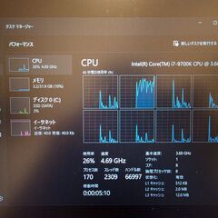 ゲーミングPC i7 9700k b365 32gb m.2 ssd 256gb win11の画像
