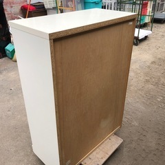 格安❣️ハイチェスト 6段 ホワイト 80cm×40cm×高さ112cmの画像