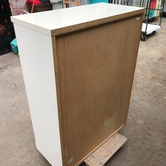 格安❣️ハイチェスト 6段 ホワイト 80cm×40cm×高さ112cmの画像