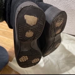 銀座松坂屋購入　購入価格3万円越え　黒　ファーブーツ　防水の画像