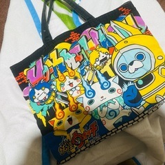 妖怪ウォッチのポンチョと手提げセットの画像