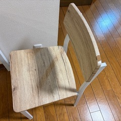 【直接渡限定】2人用ダイニングテーブル、イス×に2の画像