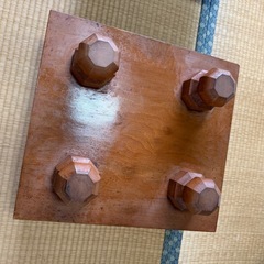 碁盤　脚付き　一枚板　天然木品の画像