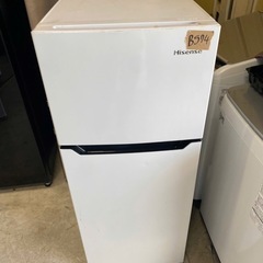 NO B574🌈福岡市内配送設置無料✨🌈ハイセンス 【右開き】120L 2ドアノンフロン冷蔵庫 エディオンオリジナル ホワイト HR-B1201の画像