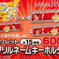 ソフトバンクホークス テレQホークス終盤戦 アクリルネームキーホルダー 有原航平の画像