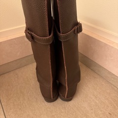 茶色　レディース　ロングブーツ　LLサイズ　の画像