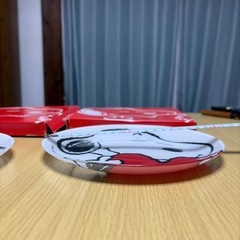 スヌーピー　ガラスぷれーとプレートの画像