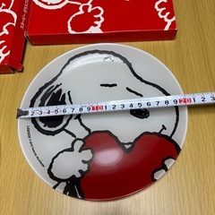 スヌーピー　ガラスぷれーとプレートの画像