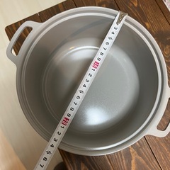 【お譲り先決定】LIFELEX 水無し調理鍋 無水鍋 22cmの画像