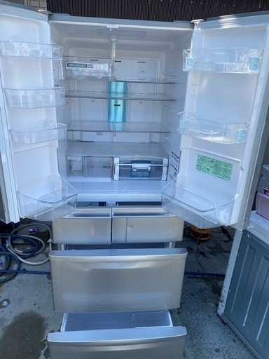 NO B577?福岡市内配送設置無料✨?日立 HITACHI 冷蔵庫（475L・クールグレー）真空チルドSプレミアム R-SF48ZM
