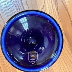Limoges 黒い花瓶 金彩装飾の画像