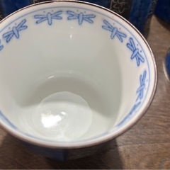 有田焼其泉窯「銀呉須十草茶器」急須＆湯呑み5客セットの画像