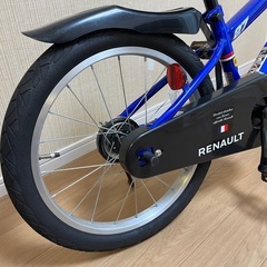RENAULT 子供用自転車 20インチ 前カゴ付き 青の画像