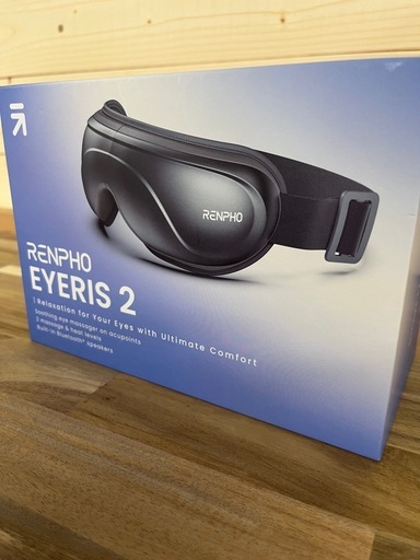 【超美品】RENPHO Eyeris 2 - アイウォーマー - グレー 第二世代 4Dリラックス ダブルエアバッグ技術搭載 立体エアープッシュ 目元エステ プロテインスキン素材+Bluetooth音楽 ホットアイマスク typeC充電 音声ガイド アイケア 折り畳み可能 職場休憩/出張/旅行 目元ケア プレゼント R-G006-GY