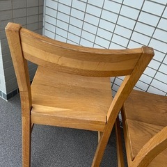 無印良品　無垢材オーク材 チェア 4脚セットの画像