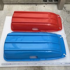 子供用 そり ソリ 赤青2個セットの画像