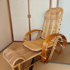 【籐製】折りたたみチェアの画像