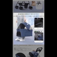 【受け渡し決定】犬用カートの画像