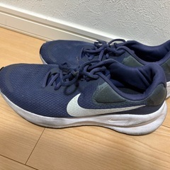 27㎝　NIKE ランニングシューズ スニーカー ネイビー スポーツの画像