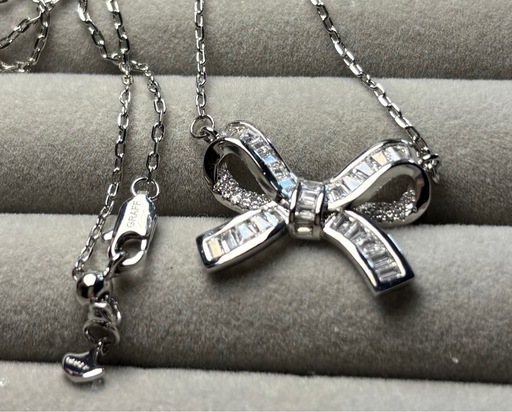 リボン ネックレス