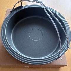 【新品未使用】ダイヤアルミ シルバーストーン加工 すき焼き鍋 26cmの画像