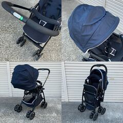 Smart Angel A型ベビーカー「デ・ヨーネ レジェ e」 NAVYの画像