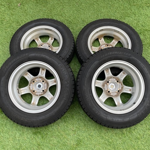 【受付中】スタッドレスタイヤ&ホイール4本　145/80R13 