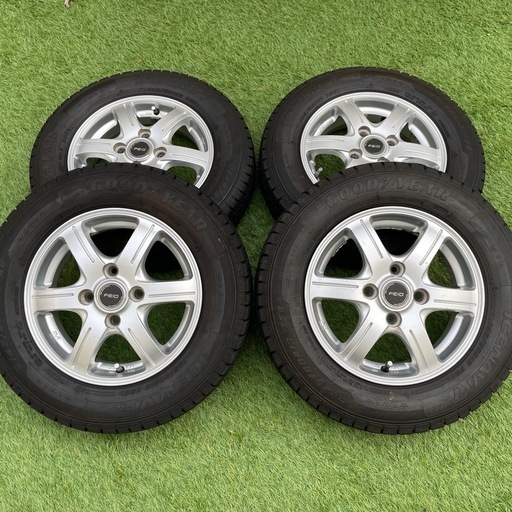 【受付中】スタッドレスタイヤ&ホイール4本　145/80R13