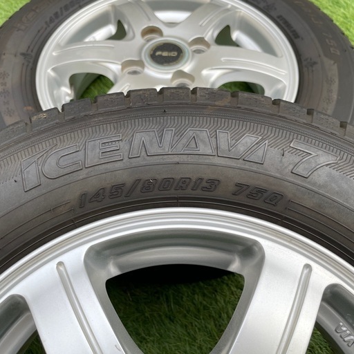 【受付中】スタッドレスタイヤ&ホイール4本　145/80R13 