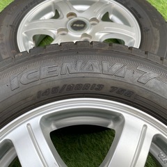 スタッドレスタイヤ&ホイール4本　145/80R13
の画像