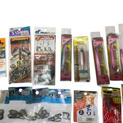 ○ 釣具22点セット　 ルアー　ハリ　オモリ　 収納バックの画像