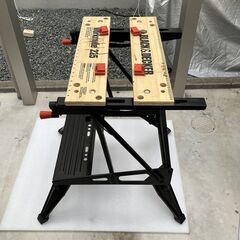 BLACK+DECKER WORKMATE WM536 作業台 ワークテーブル  ワークベンチ ベンチツールスタンド 万力 ソーホース 折りたたみ 中古の画像