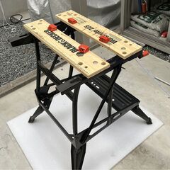 BLACK+DECKER WORKMATE WM536 作業台 ワークテーブル  ワークベンチ ベンチツールスタンド 万力 ソーホース 折りたたみ 中古の画像