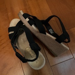 サンダル　黒　サイズSの画像