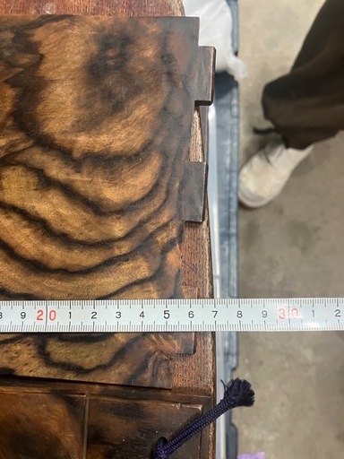 骨董品　黒柿組立式台
