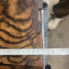 骨董品　黒柿組立式台
の画像