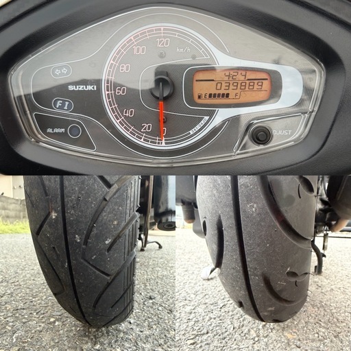 スズキ　アドレスV125S CF4MA ホワイト　外装新品　動画あり　大阪
